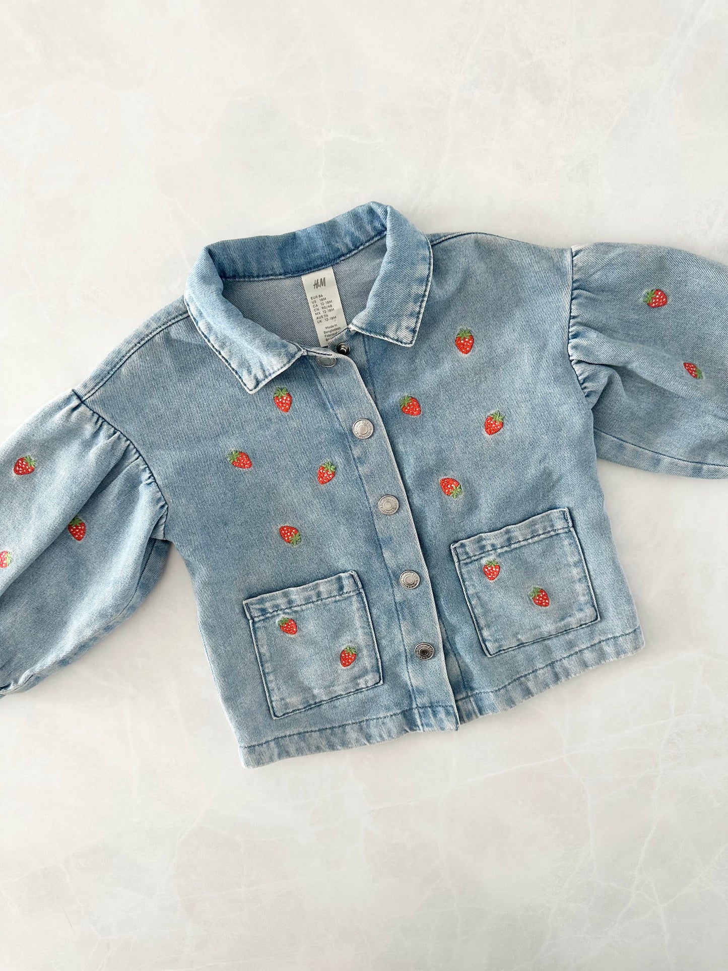 Veste en denim - H&M - 12-18 mois (fait grand)