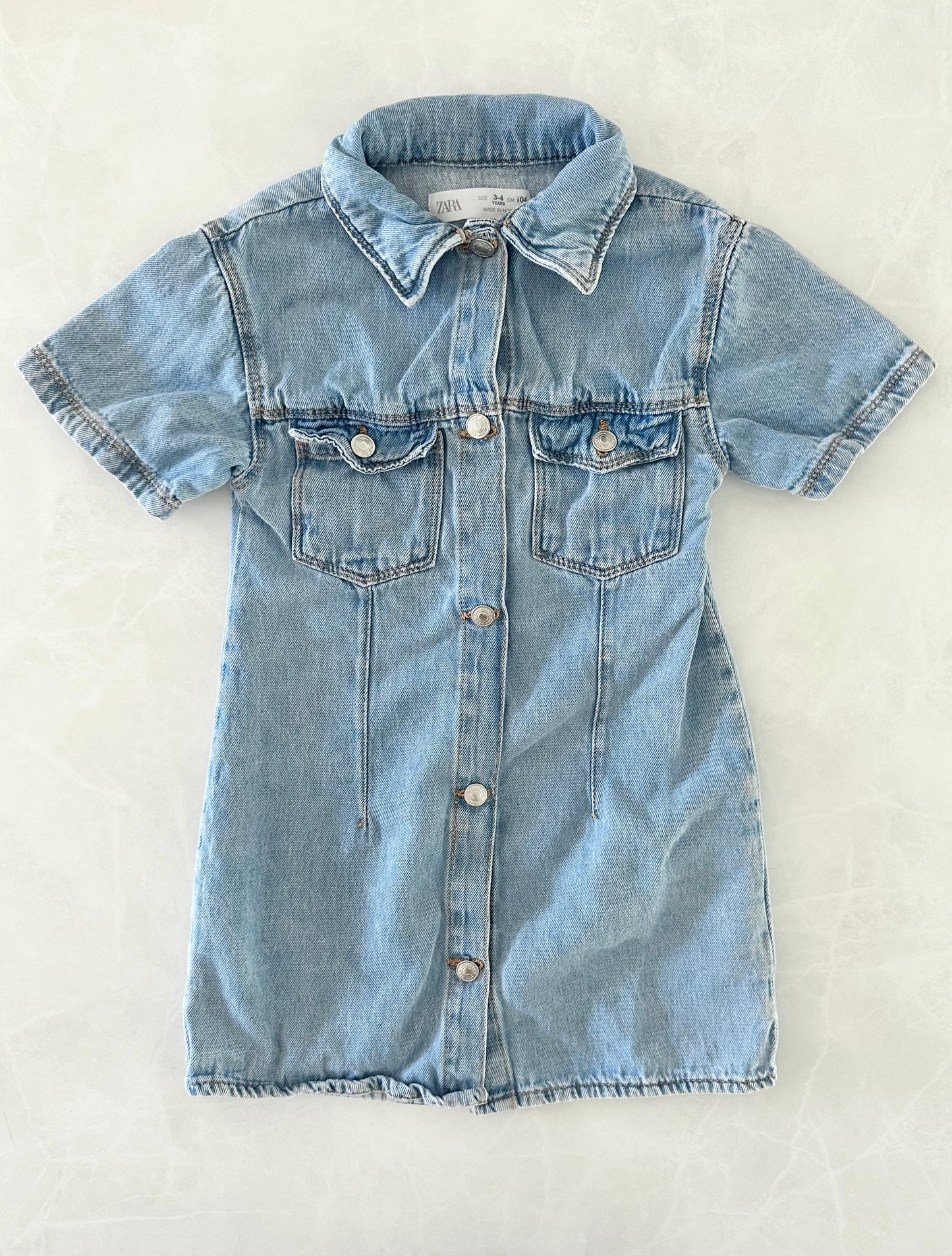 Robe en denim - Zara - 3-4 ans