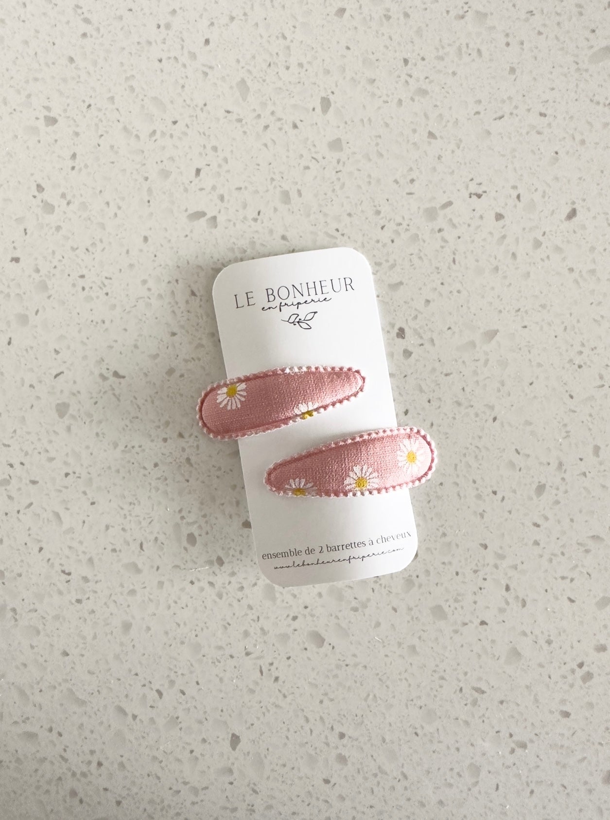 Ensemble de 2 barrettes pour cheveux - Marguerites