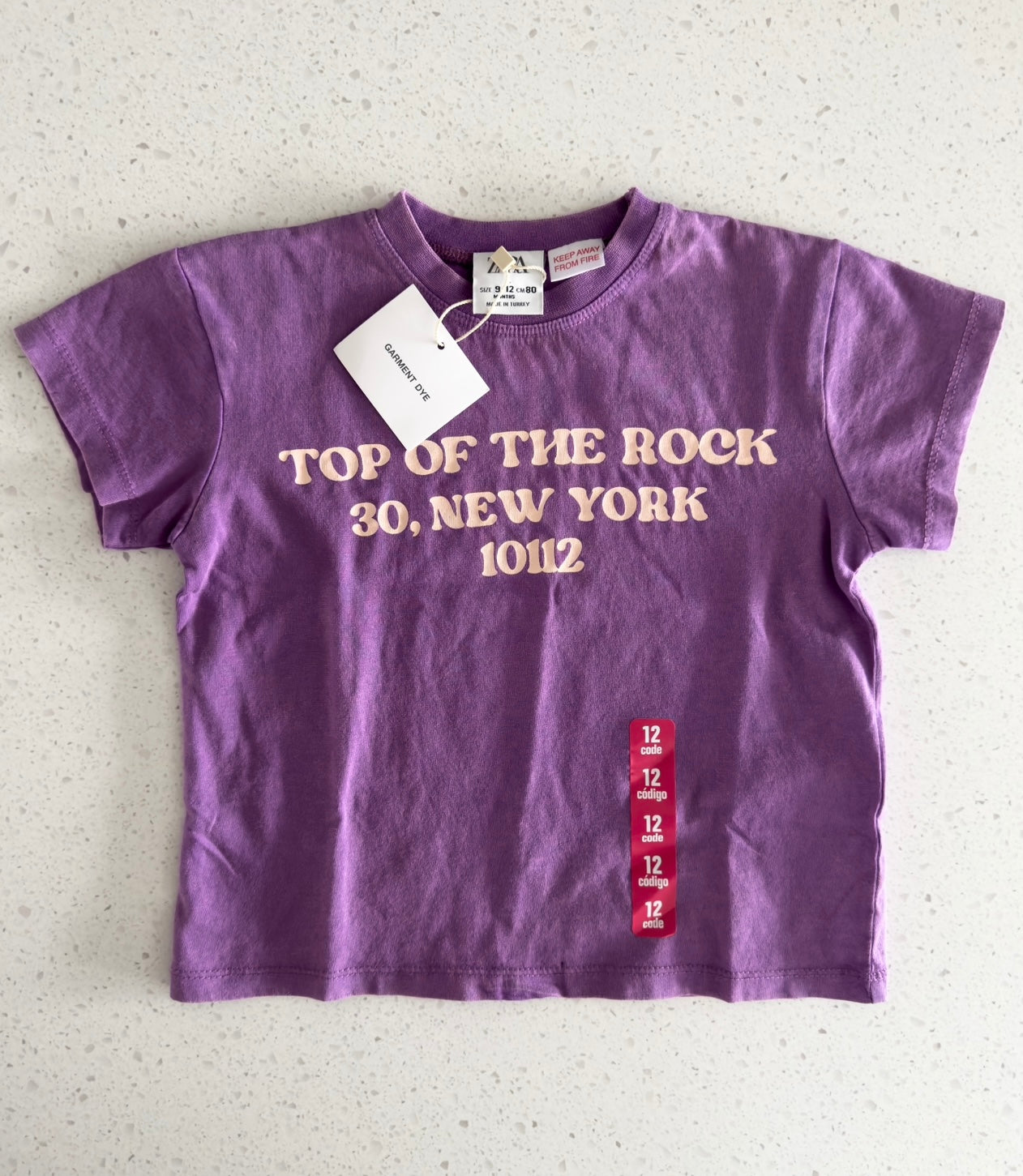 NEUF - T-shirt - Zara - 9-12 mois