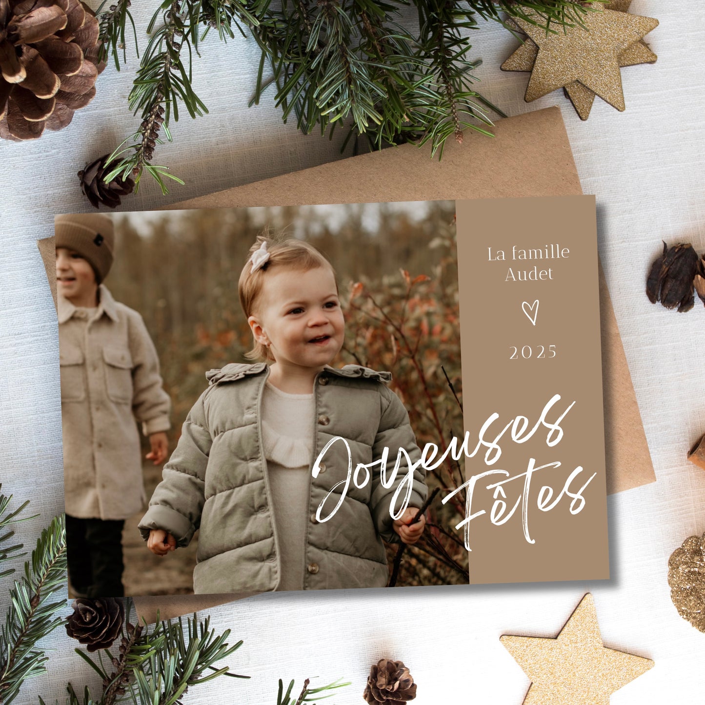 Cartes de Noël personnalisées modèle #4