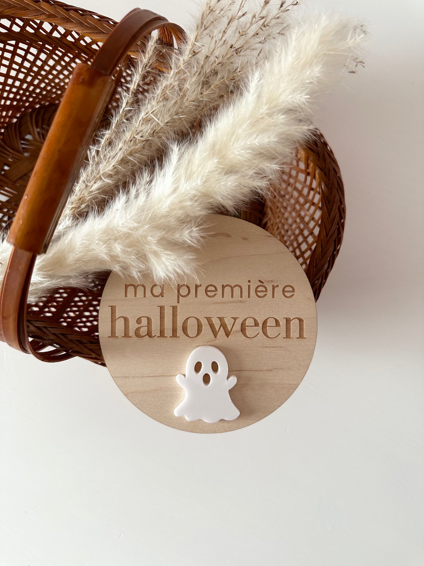 Pastille de bois « Ma première Halloween »