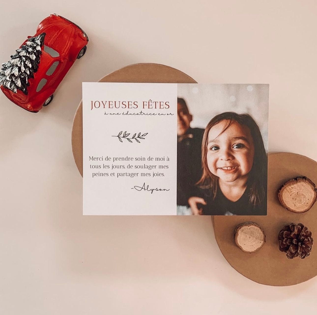 Carte postale pour enseignante/éducatrice