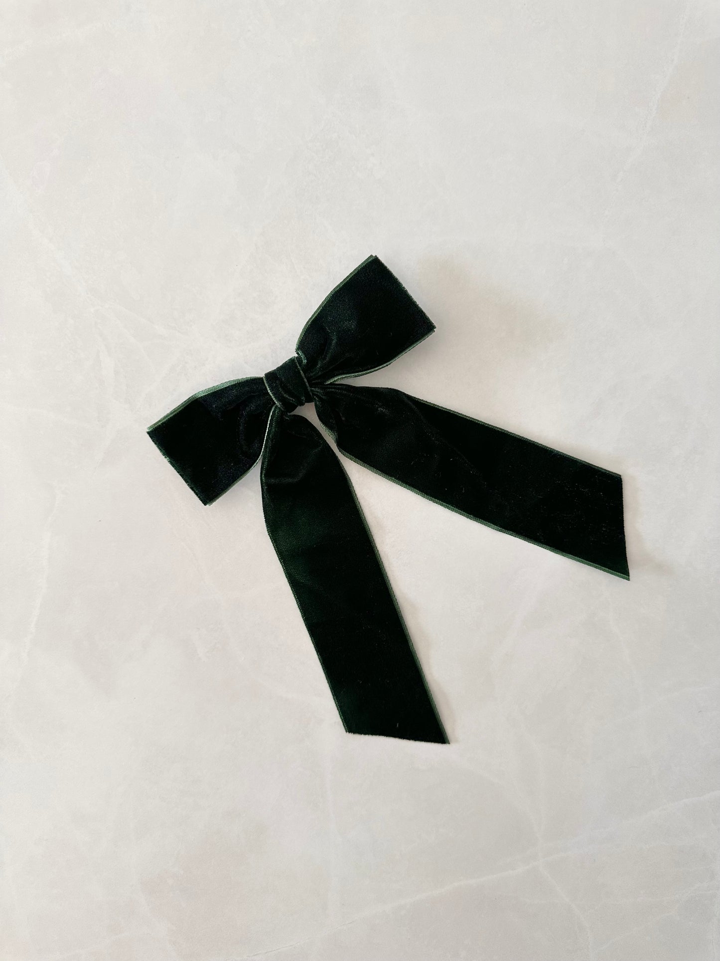 Pince en velours verte