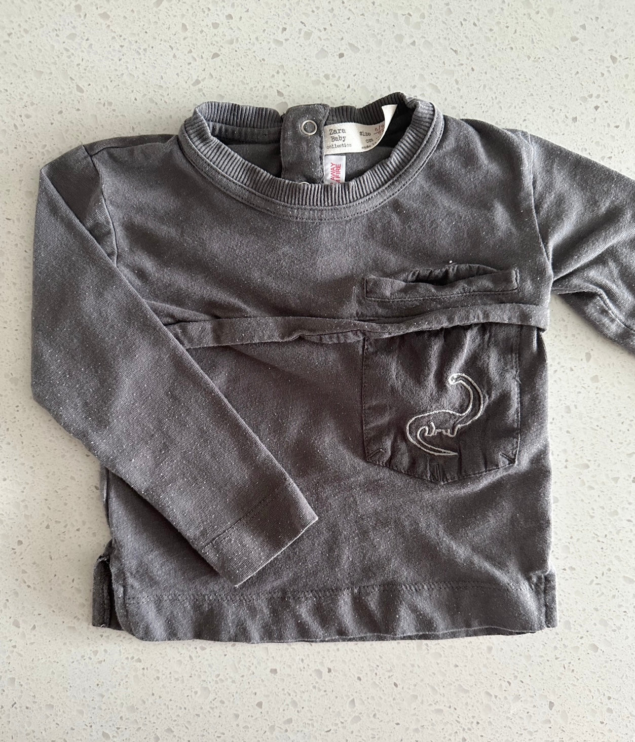 Chandail manches longues - Zara - 6-9 mois