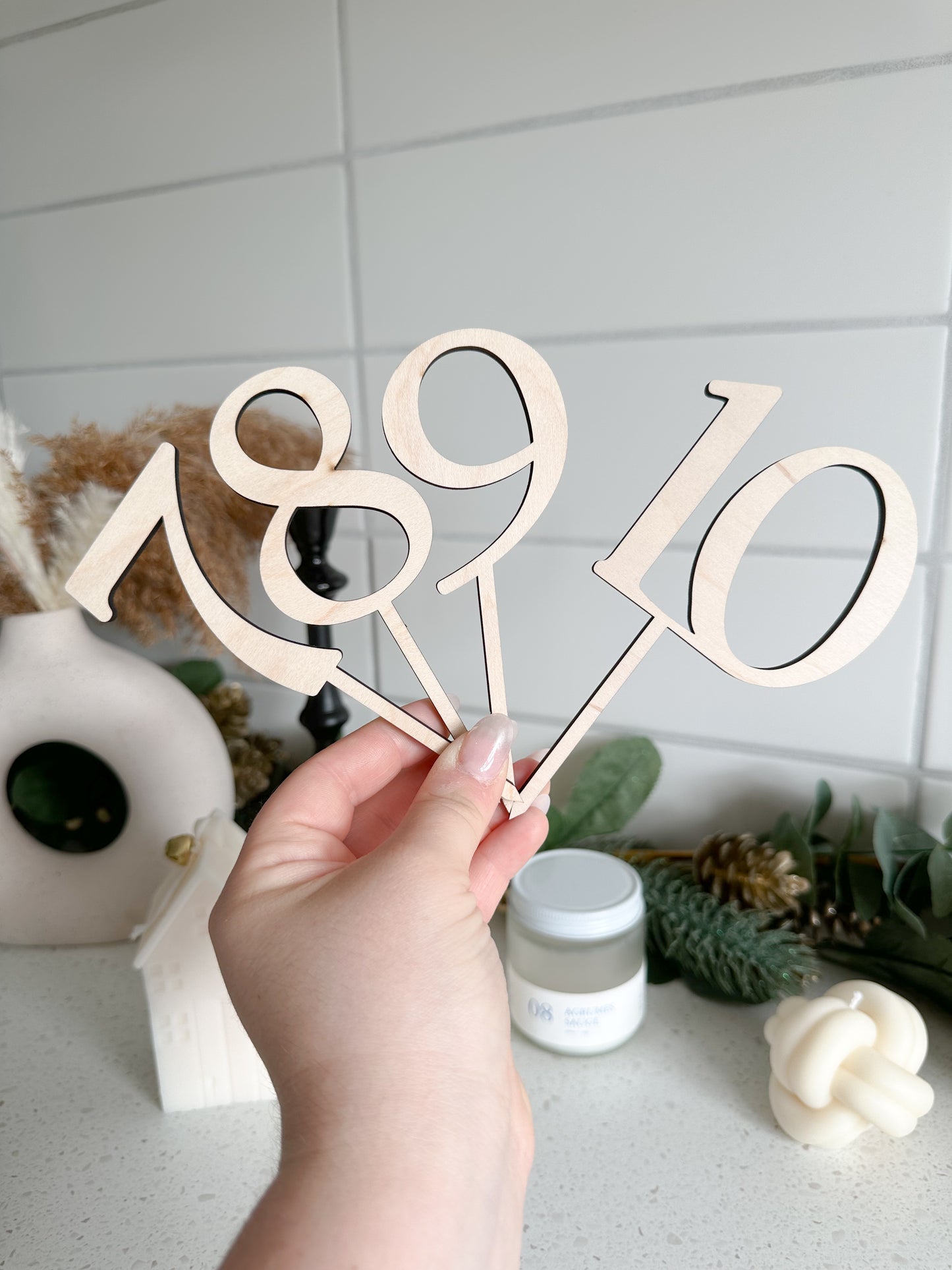 Cake topper chiffre