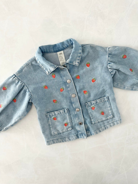 Veste en denim - H&M - 12-18 mois (fait grand)