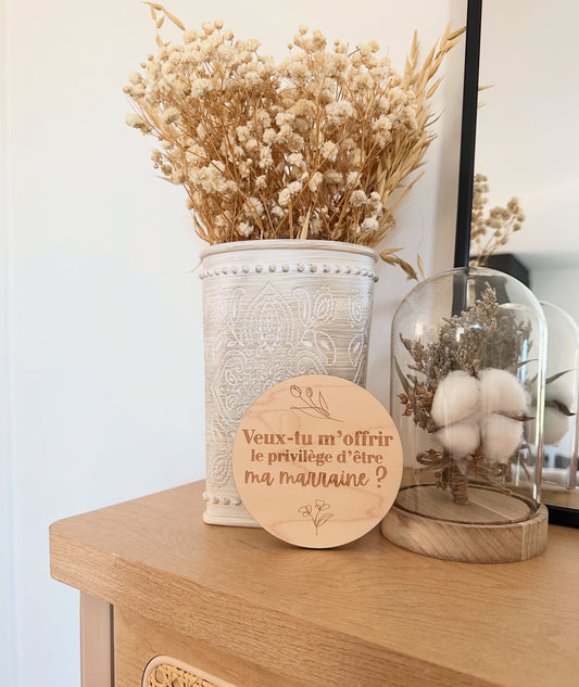 Pastille personnalisée pour marraine