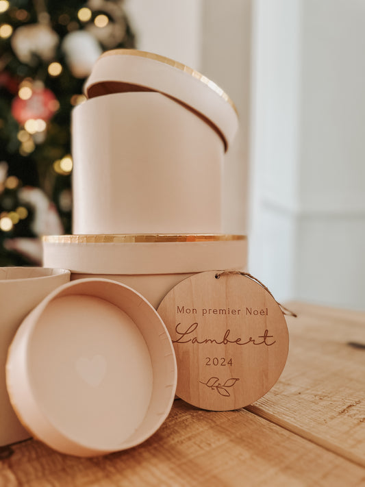 Ornement en bois « Mon premier Noël » personnalisable