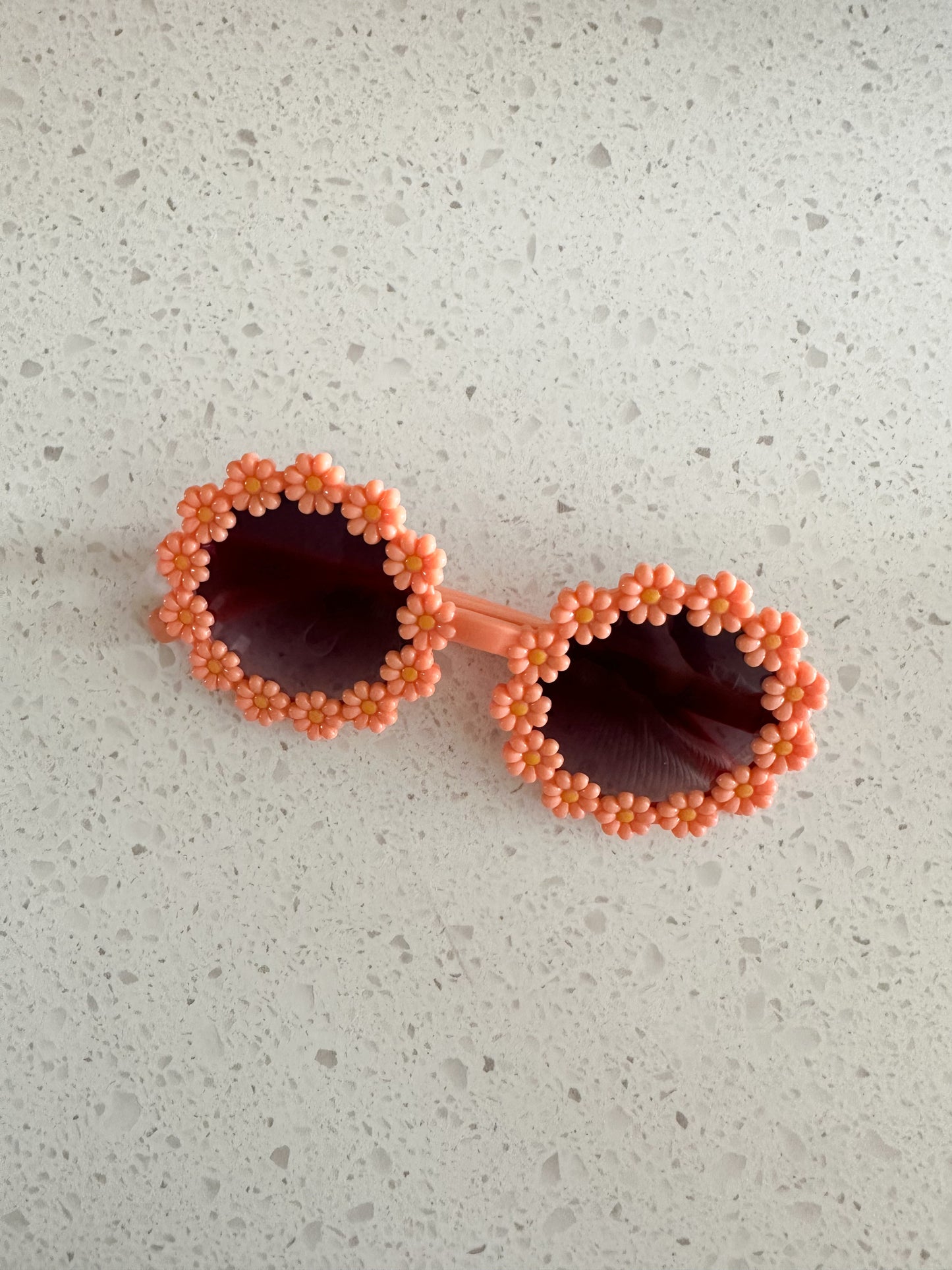 Lunettes de soleil - Doubles marguerites - Orange