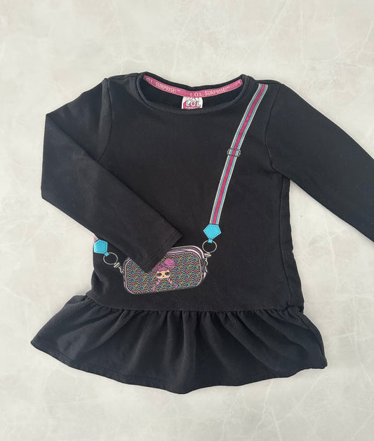 *mousseux* Robe en molleton - Poupées LOL - 4-5 ans
