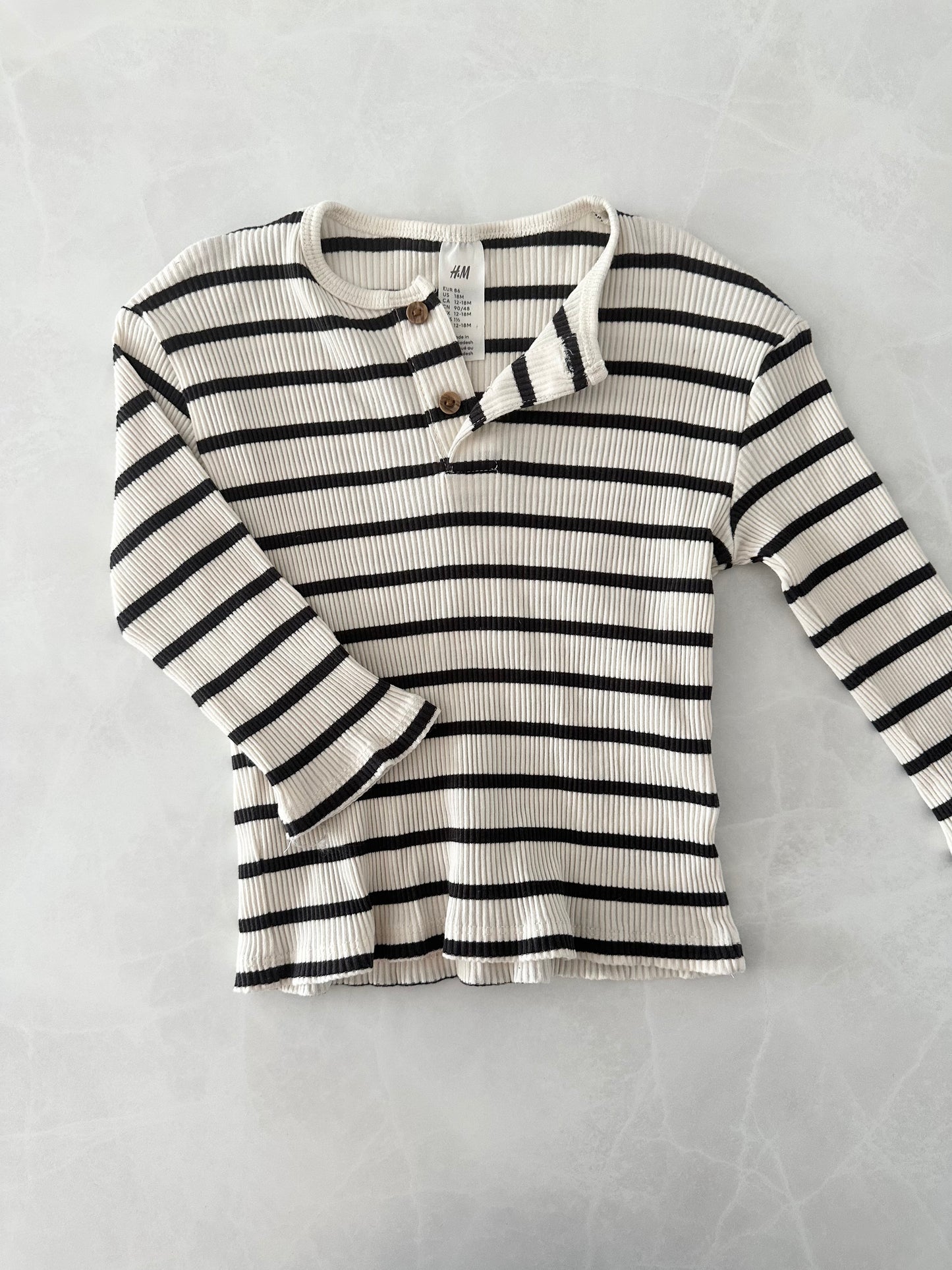 Chandail manches longues - H&M - 12-18 mois