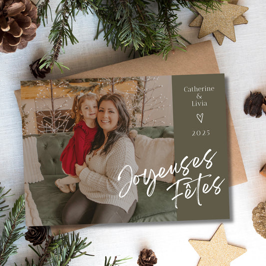 Cartes de Noël personnalisées modèle #4