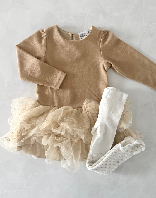Robe et bas collants - Deux par Deux - 3 ans
