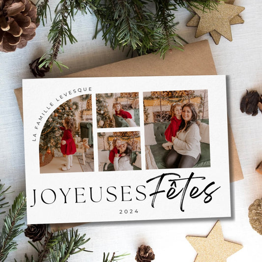 Cartes de Noël personnalisées modèle #2