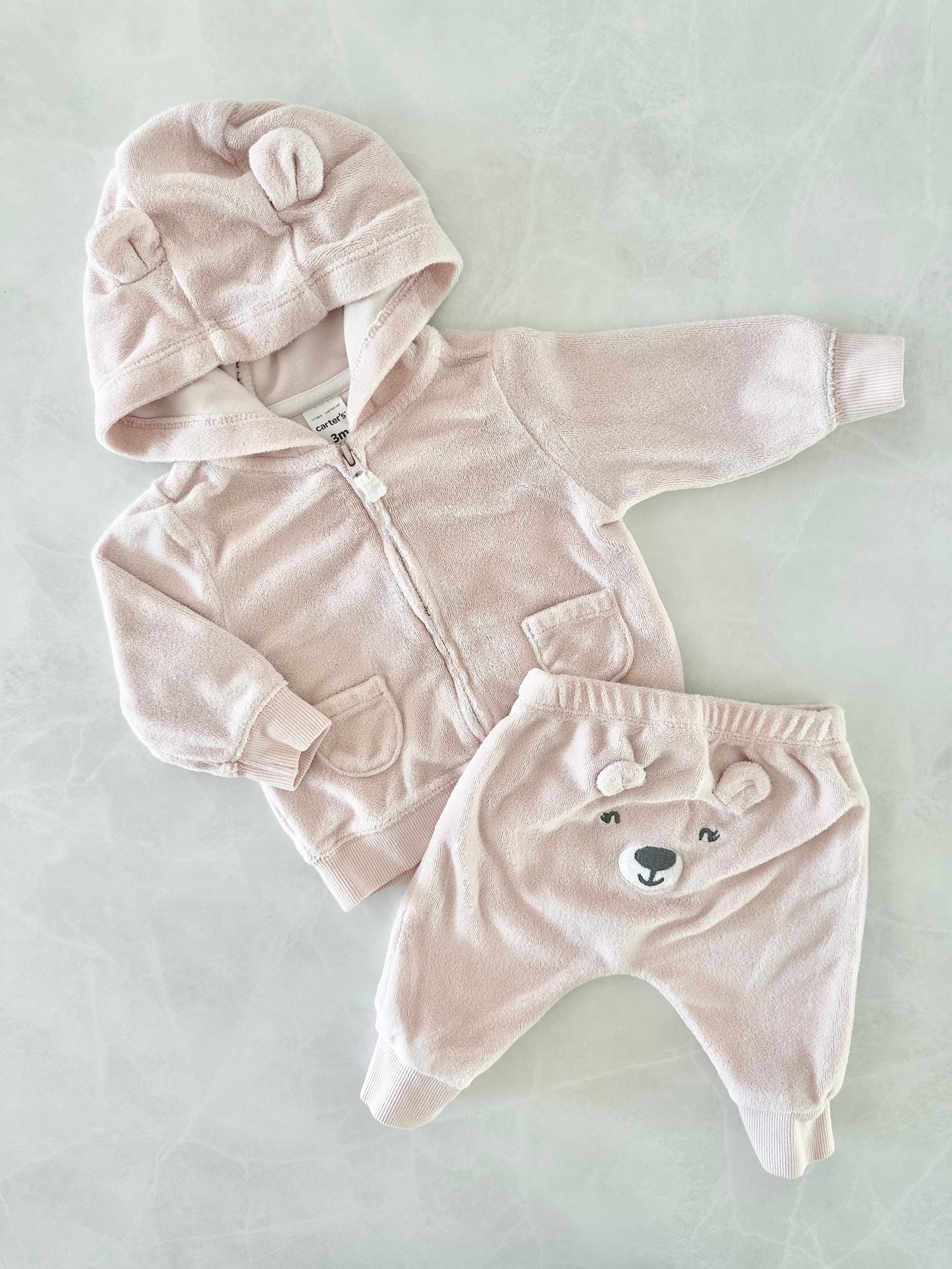 Ensemble 2 mcx en ratine - Carter's - 3 mois