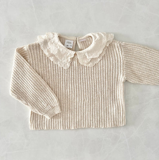 Laine avec col Claudine - Zara - 4-5 ans