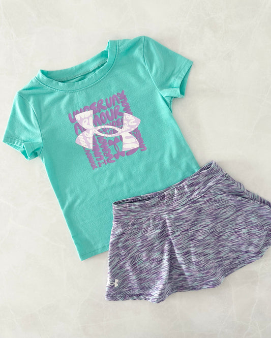 *légèrement mousseux* Ensemble 2 mcx - Under Armour - 3T