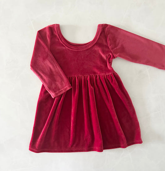 Robe en velours - Petite Pivoine - 2 ans