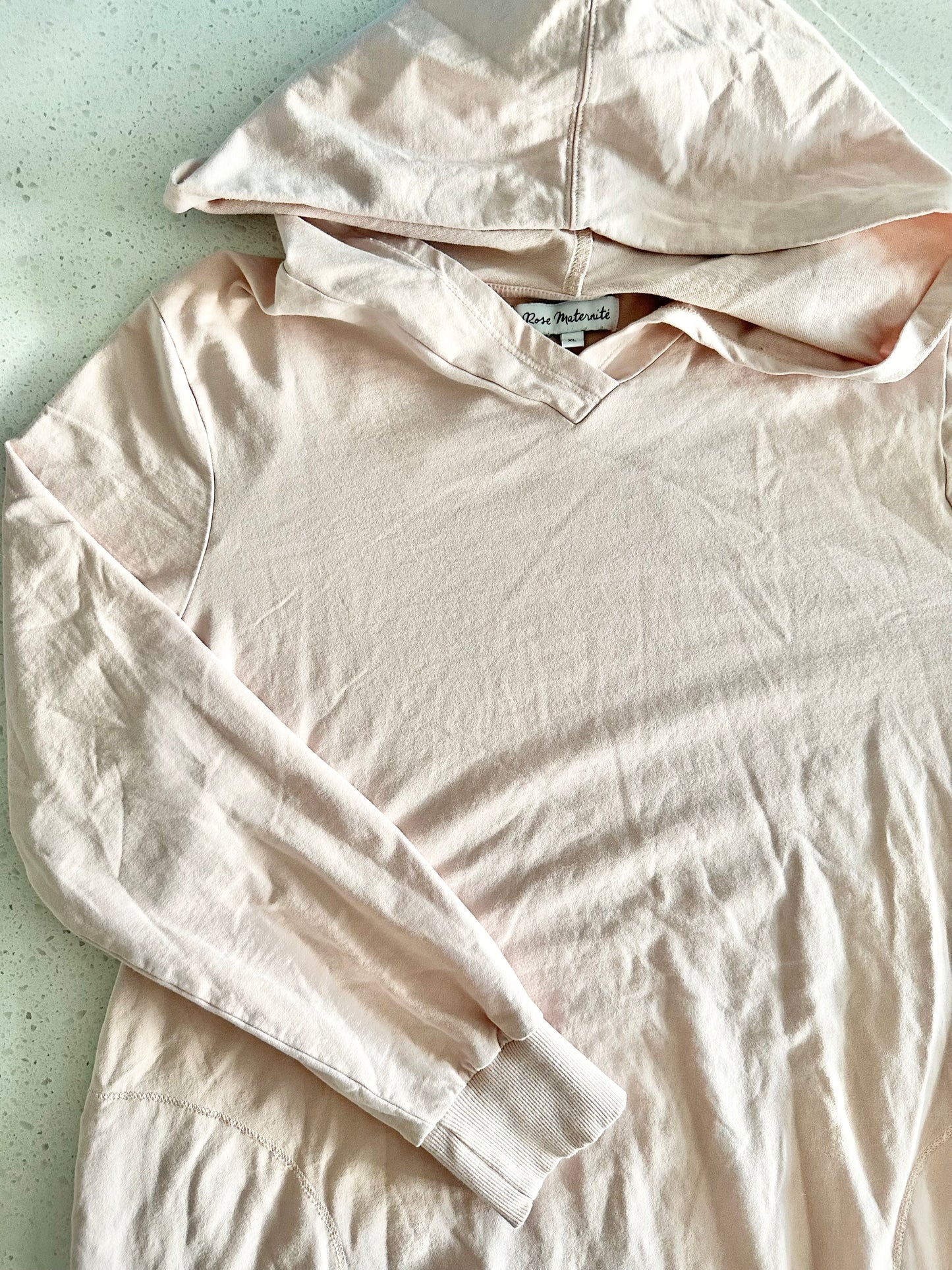 Robe à capuchon - Rose Maternité - XL
