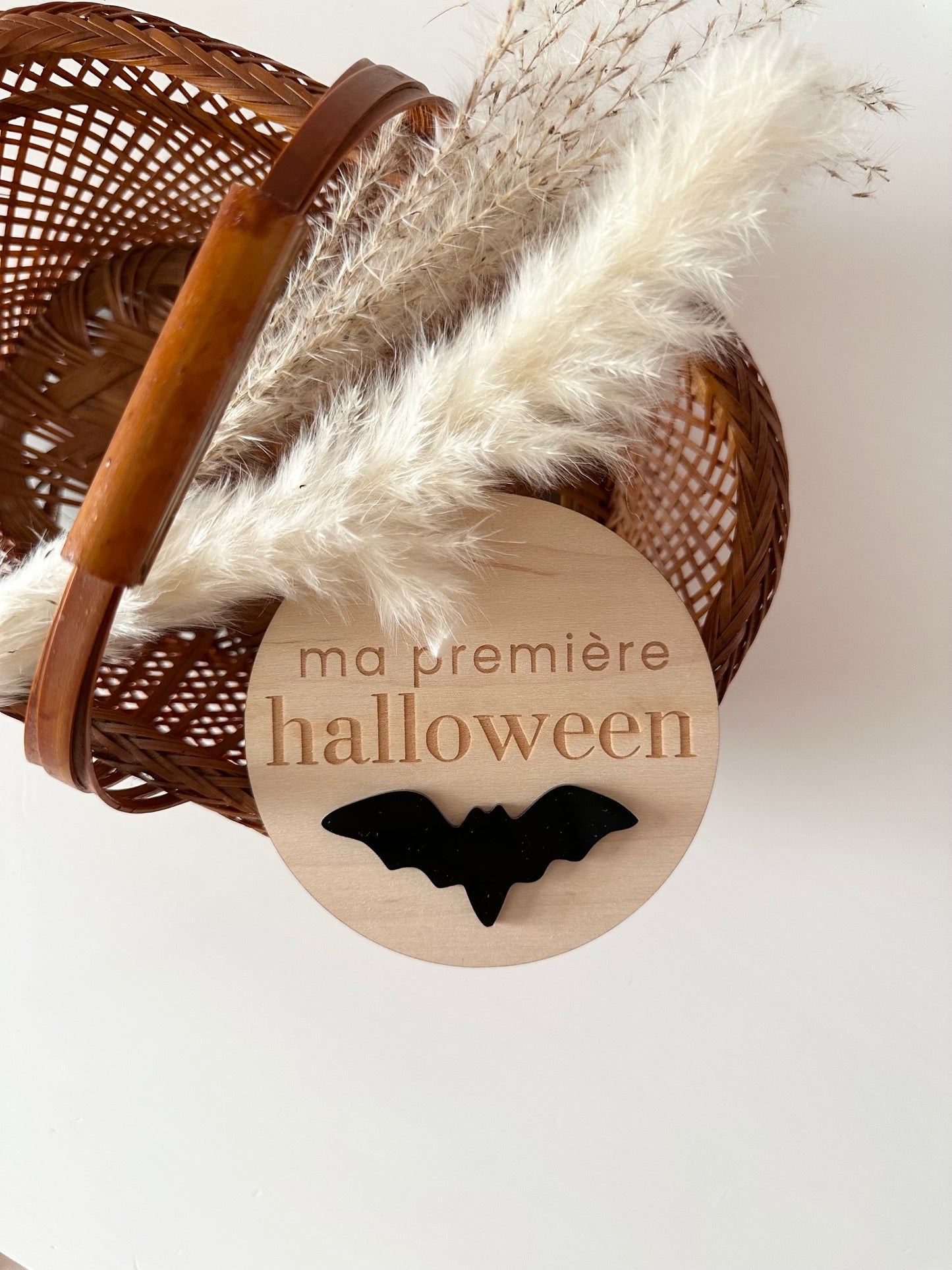 Pastille de bois « Ma première Halloween »