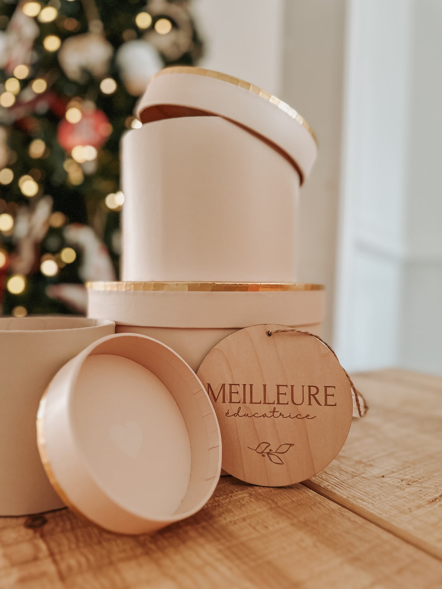 Ornement en bois « Meilleur(es) X »