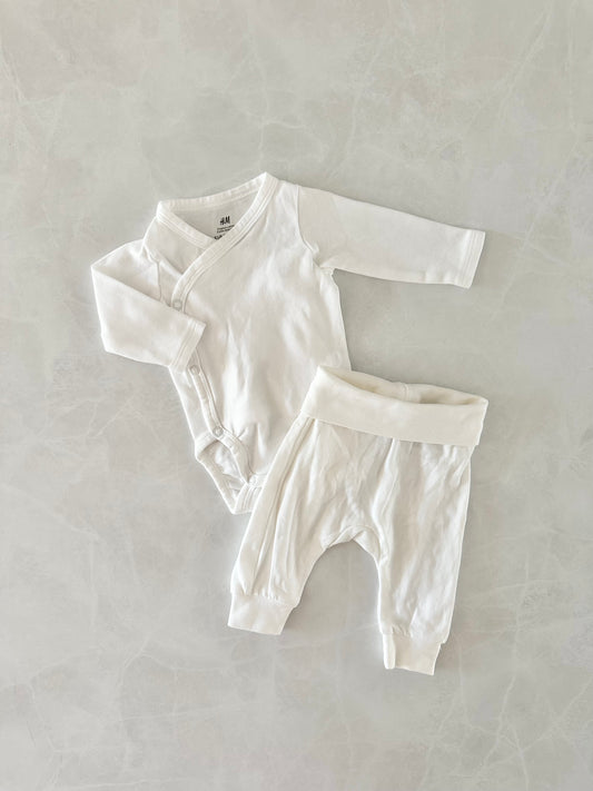 Ensemble 2 mcx - H&M - 1-2 mois