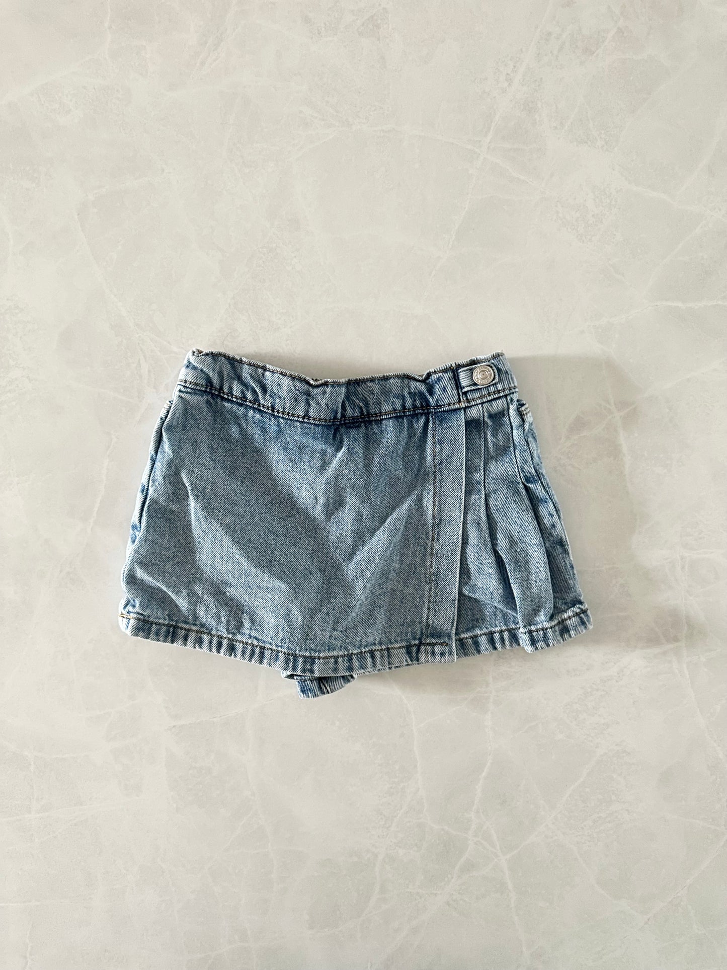 Jupe short en denim - Zara - 3-4 ans