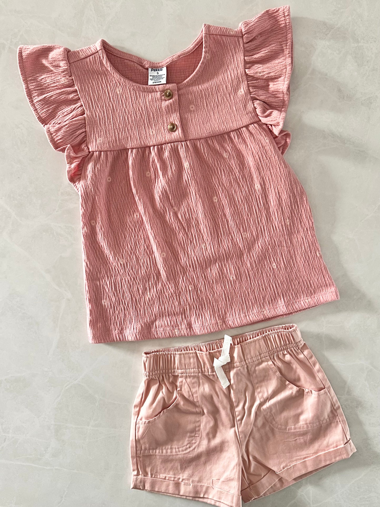 NEUF - Ensemble 2 mcx - Pekkle - Haut 5 ans Bas 4 ans