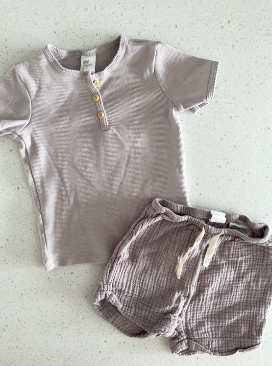 Ensemble 2 mcx - H&M - 11/2-2 ans