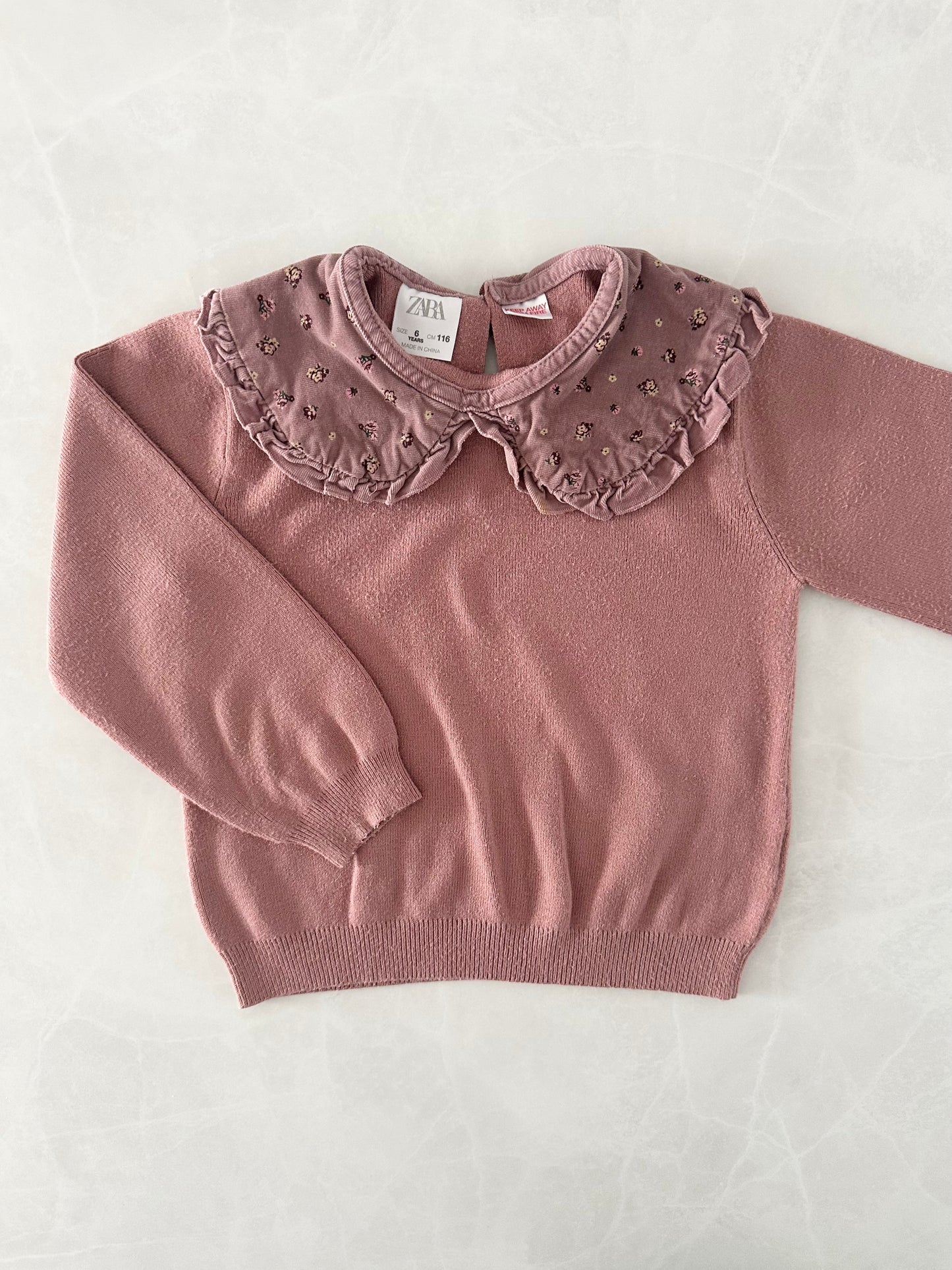 *mousseux* Haut à col claudine - Zara - 6 ans (fait petit)