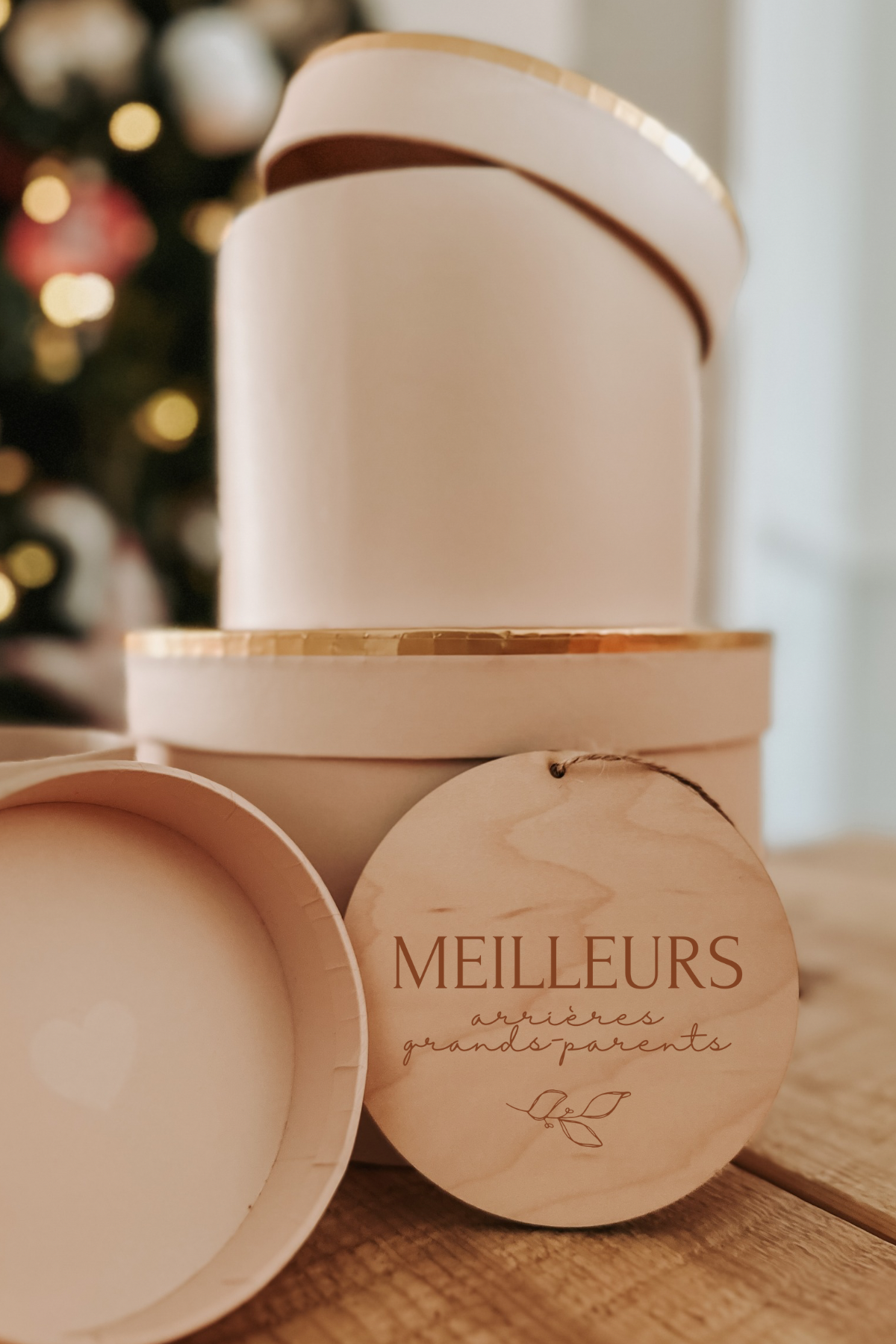 Ornement en bois « Meilleur(es) X »