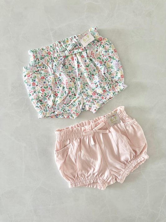 NEUF - Duo de bloomers - Garanimals - 6-9 mois